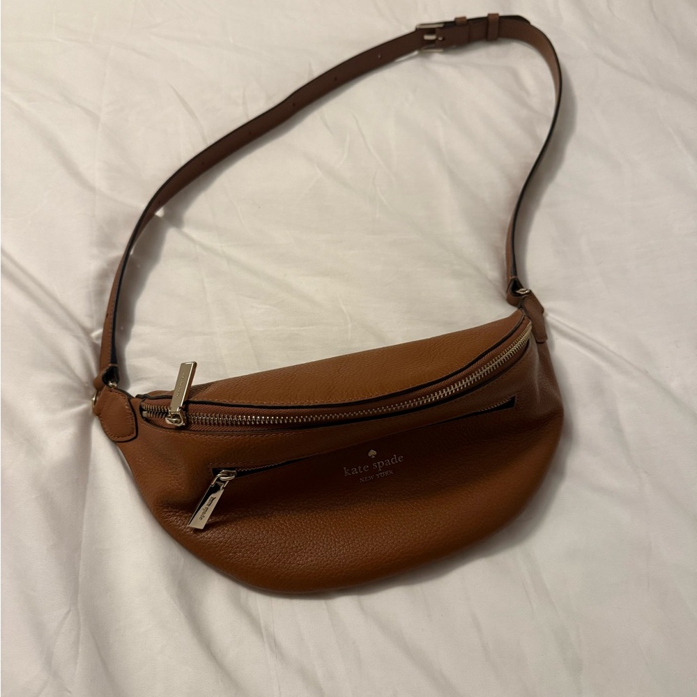 Kate Spade Brown Leather Crossbody Sling Bag